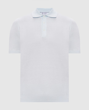 Brunello Cucinelli Blue polo M29800125