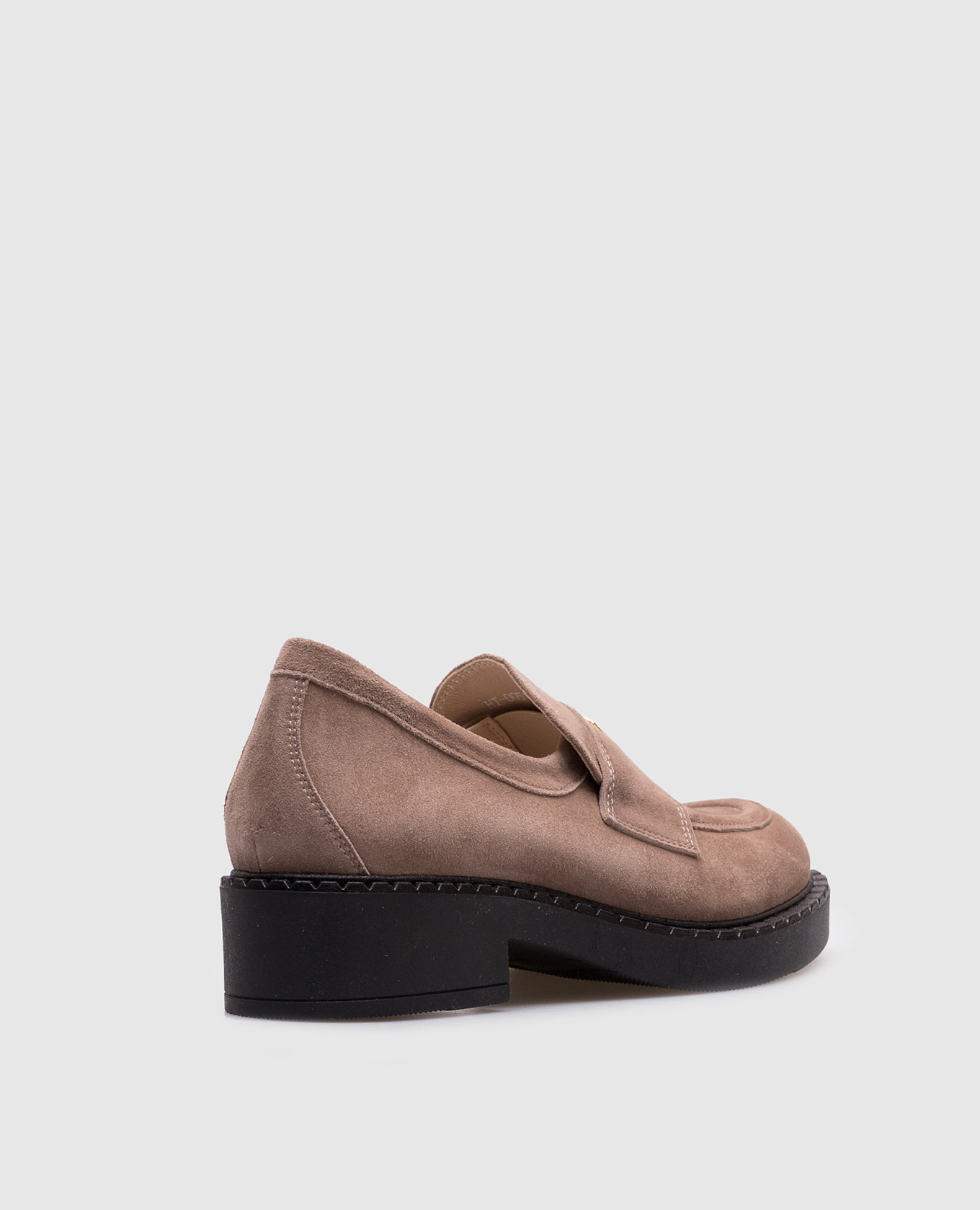 

Beige suede loafers with logo Babe Pay Pls