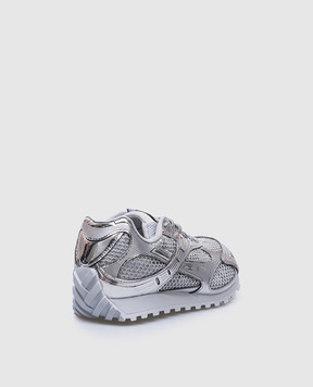Bottega Veneta Orbit silver sneakers 755915V4V51