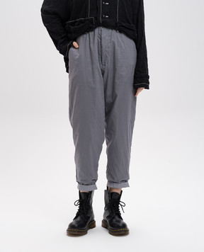 Y`S Yamamoto Gray pants with lapels YTP09029