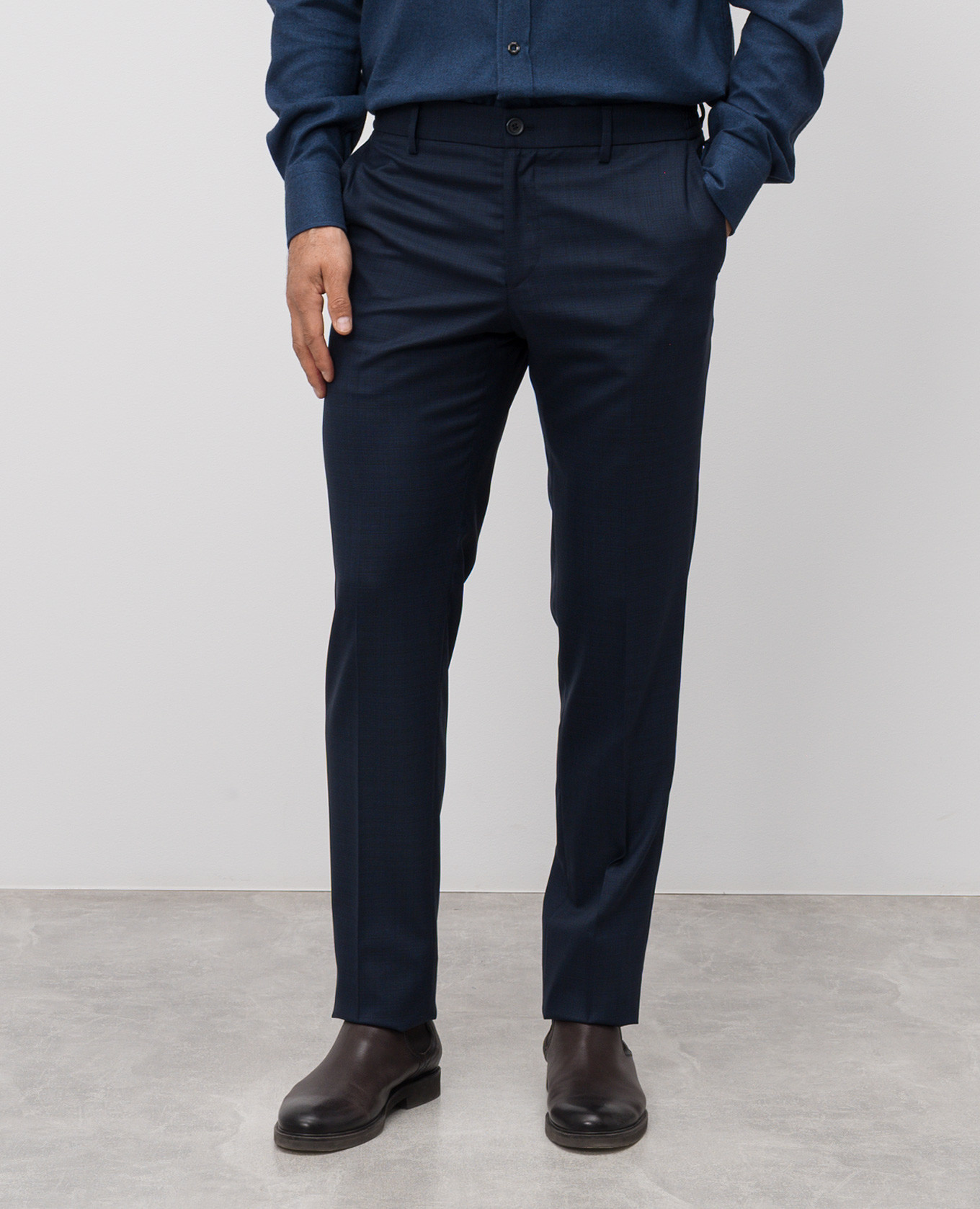 

Blue wool pants Stefano Ricci