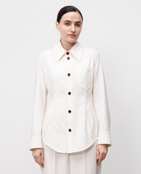 Bottega Veneta Beige wool blouse 832884V0B30