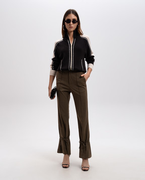 Rokh Khaki pants with wool R1CA94