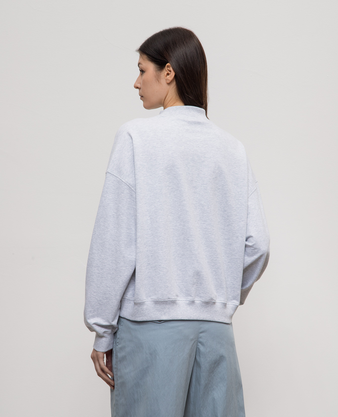 Gray sweatshirt with monil chain Brunello Cucinelli 4