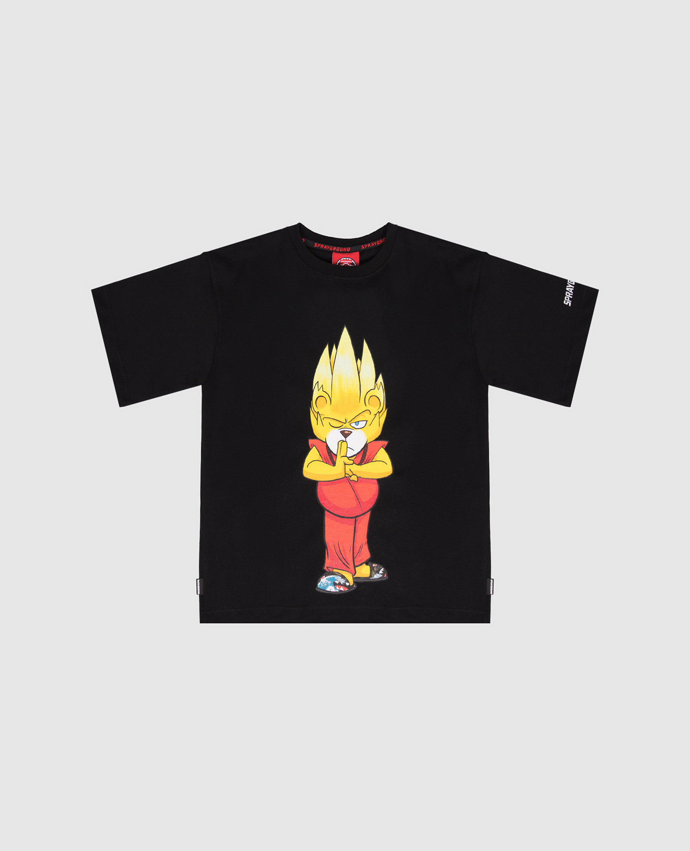 Children&#39;s black Character T-shirt Sprayground