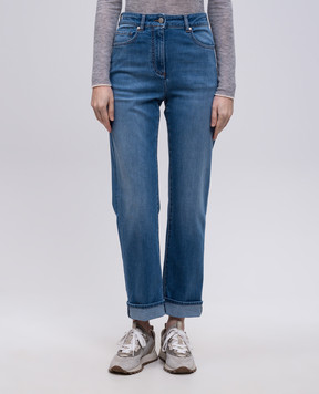 Peserico Blue jeans with cuffs P04589L52Q04956