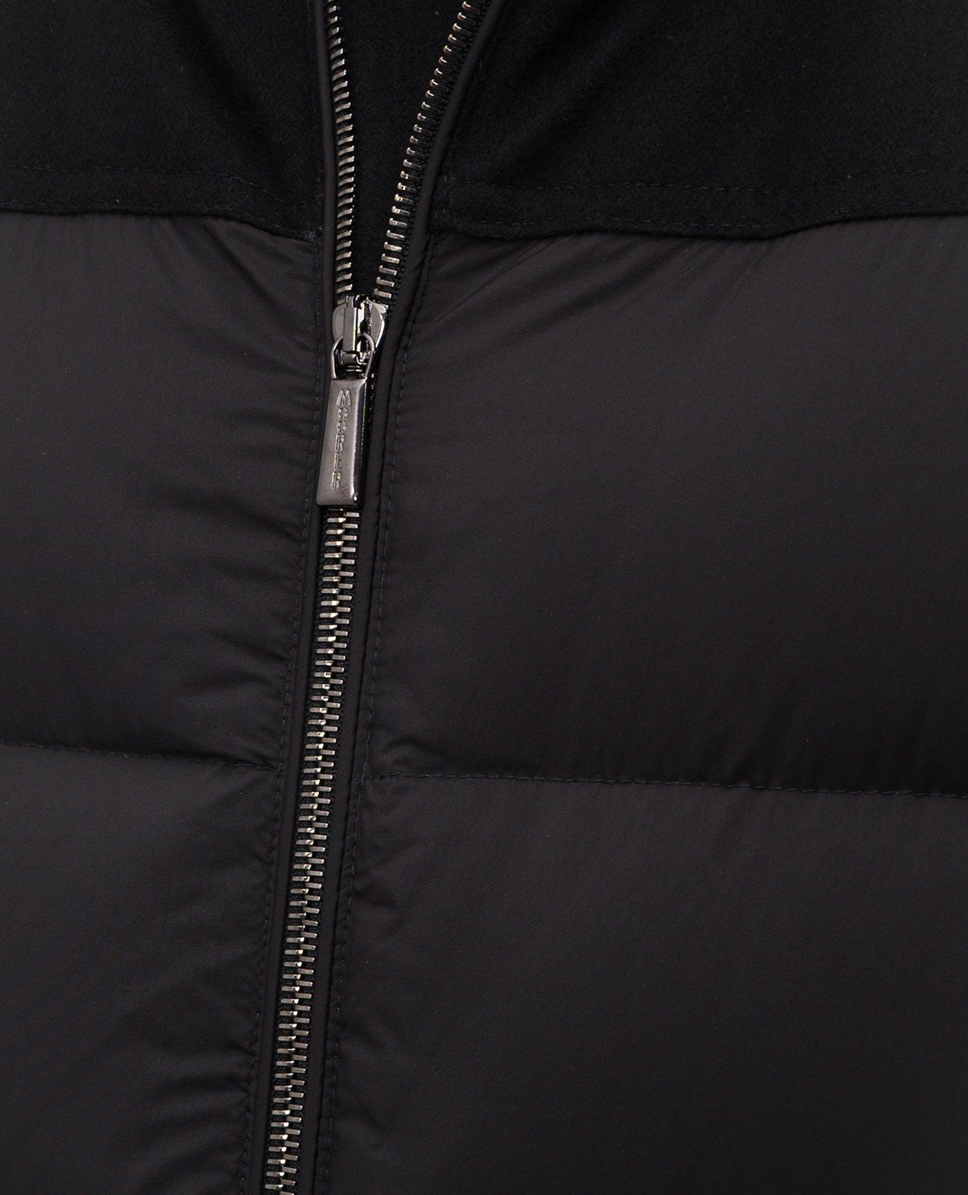 

ALLORI black down jacket with wool and cashmere MooRER