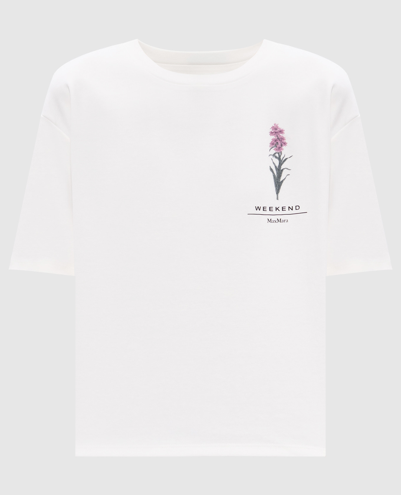 

LECCO white T-shirt with print Max Mara Weekend