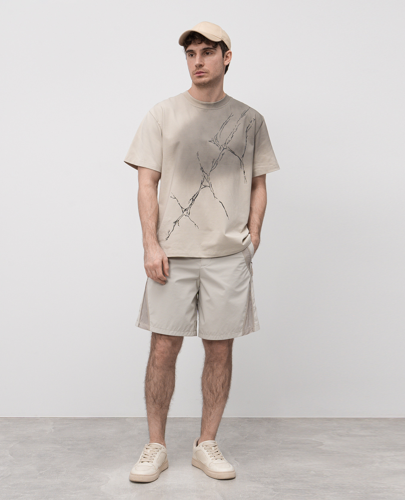 Beige Lacuna shorts Heliot Emil 2