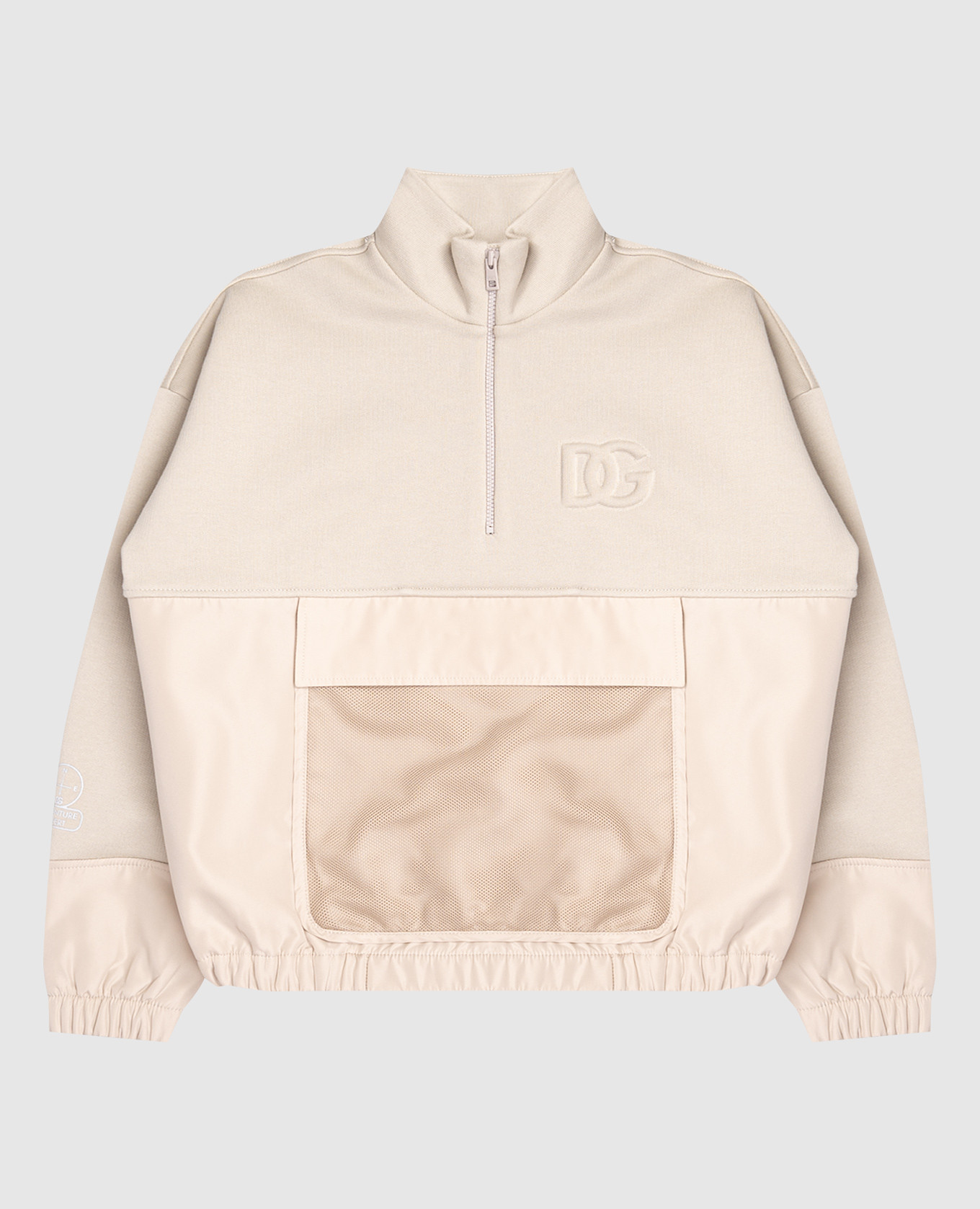 

Children's khaki sports jacket with DG logo monogram Dolce&Gabbana