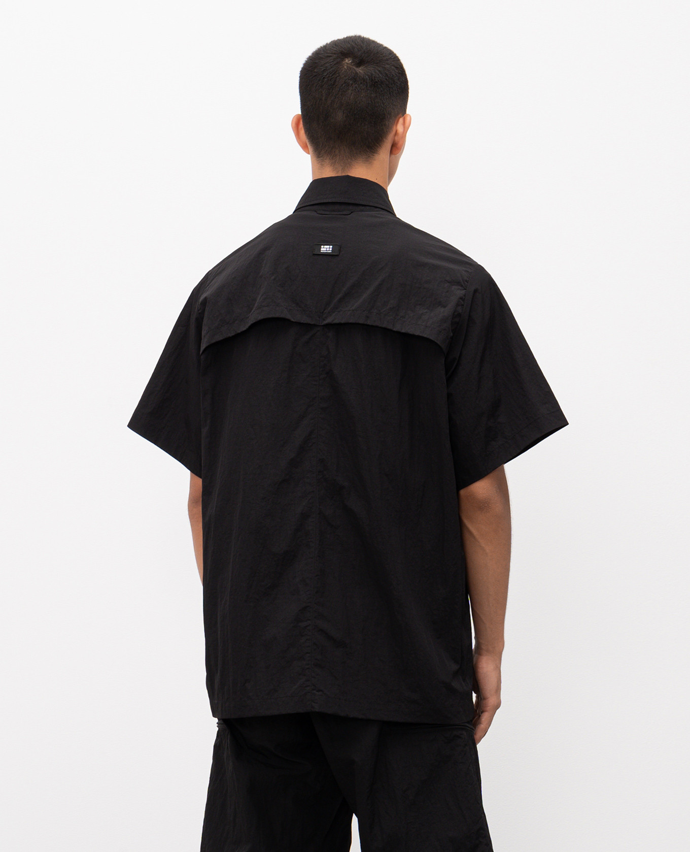 

RD-BSS black straight-cut shirt with logo Riotdivision