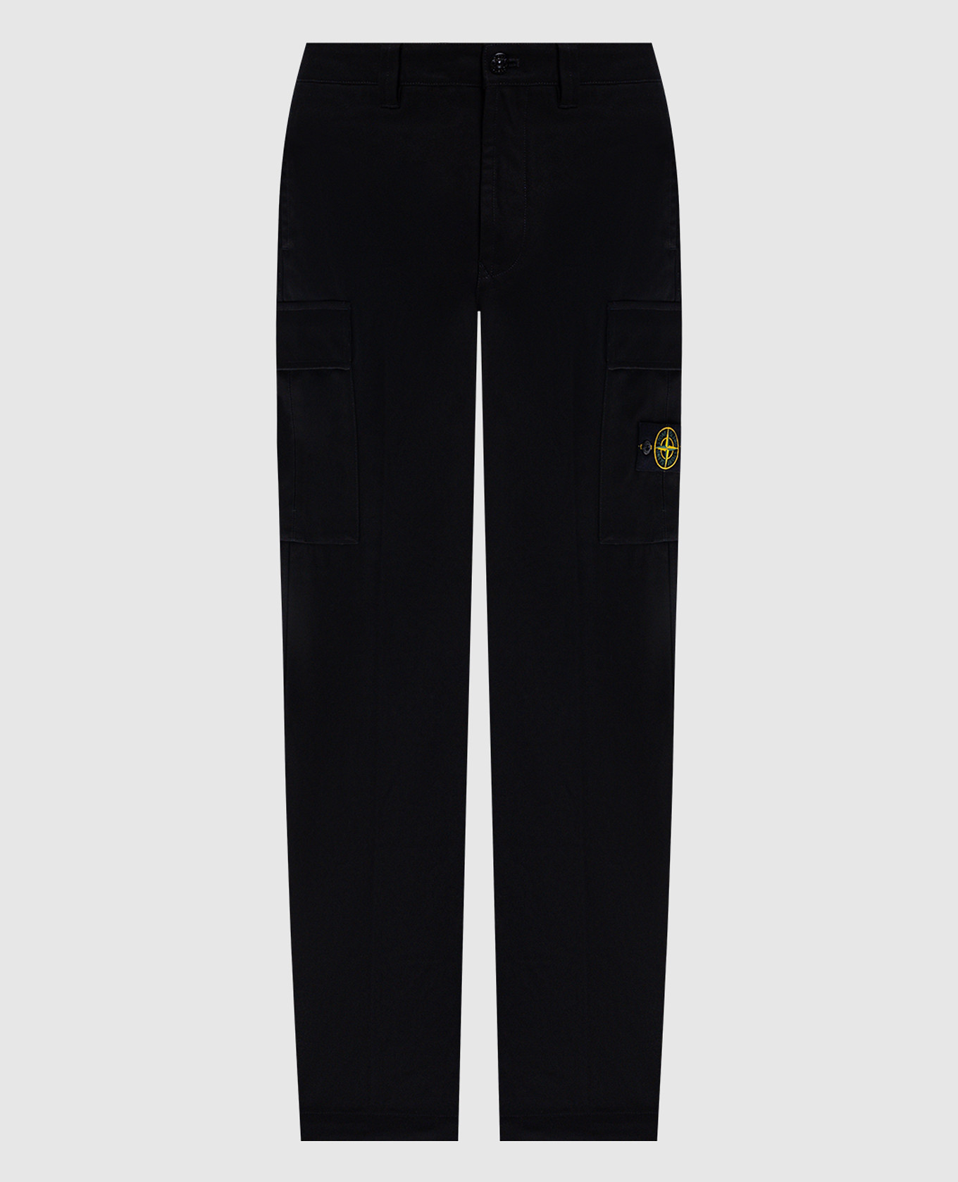 Black cargo with logo Stone Island