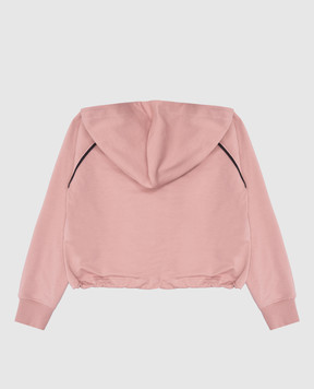 Brunello Cucinelli Children's pink sports jacket with monil chain BH827E857C