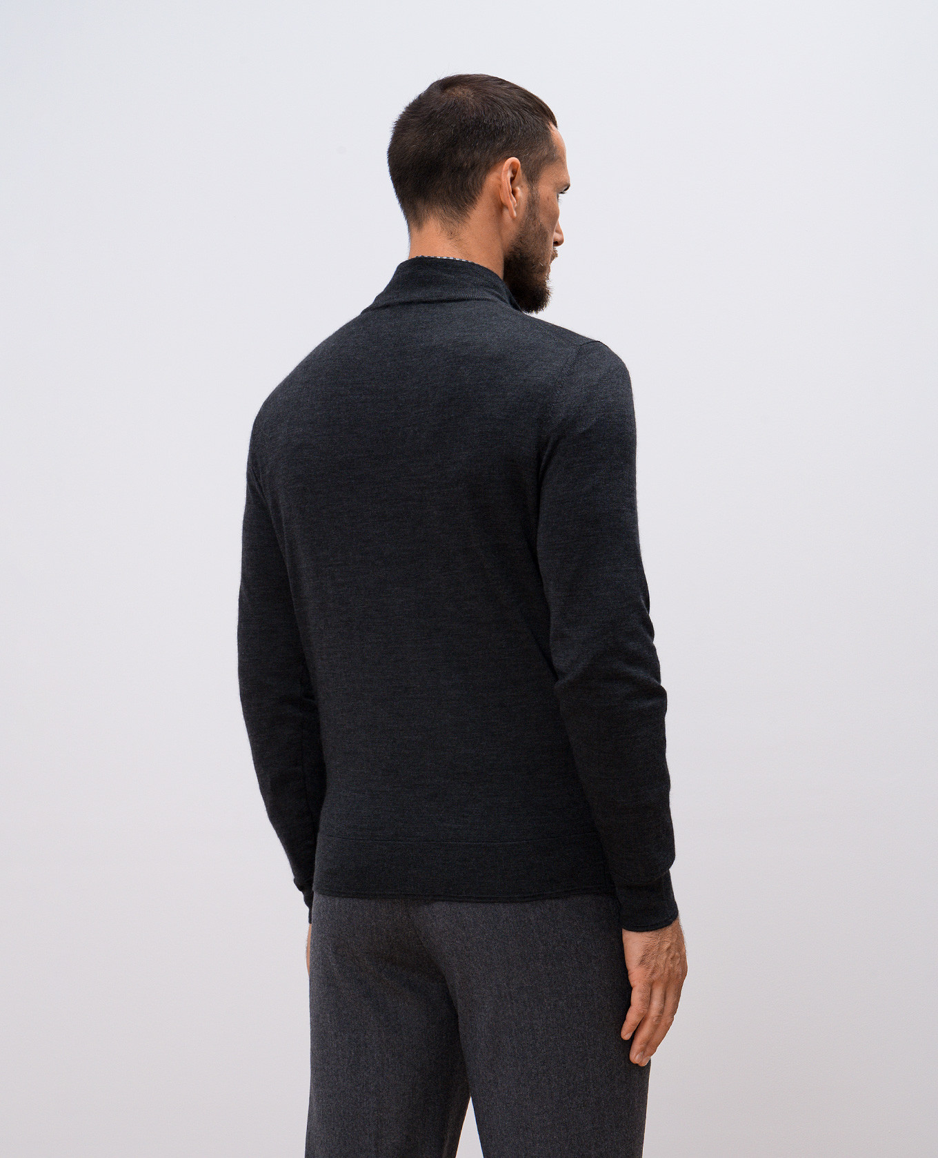 

Gray cashmere, wool and silk jumper Canali, Grey