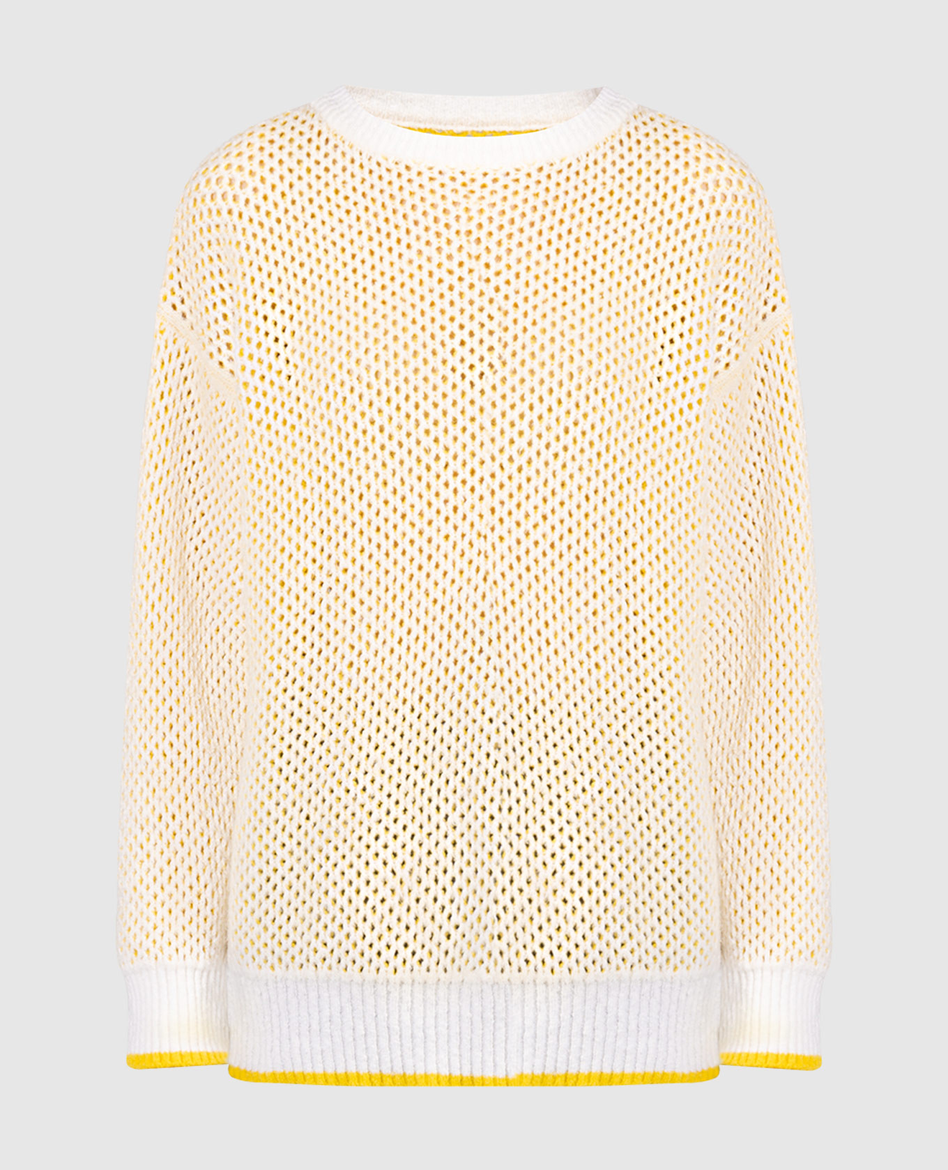 

Yellow openwork jumper MATERIA Max & Co