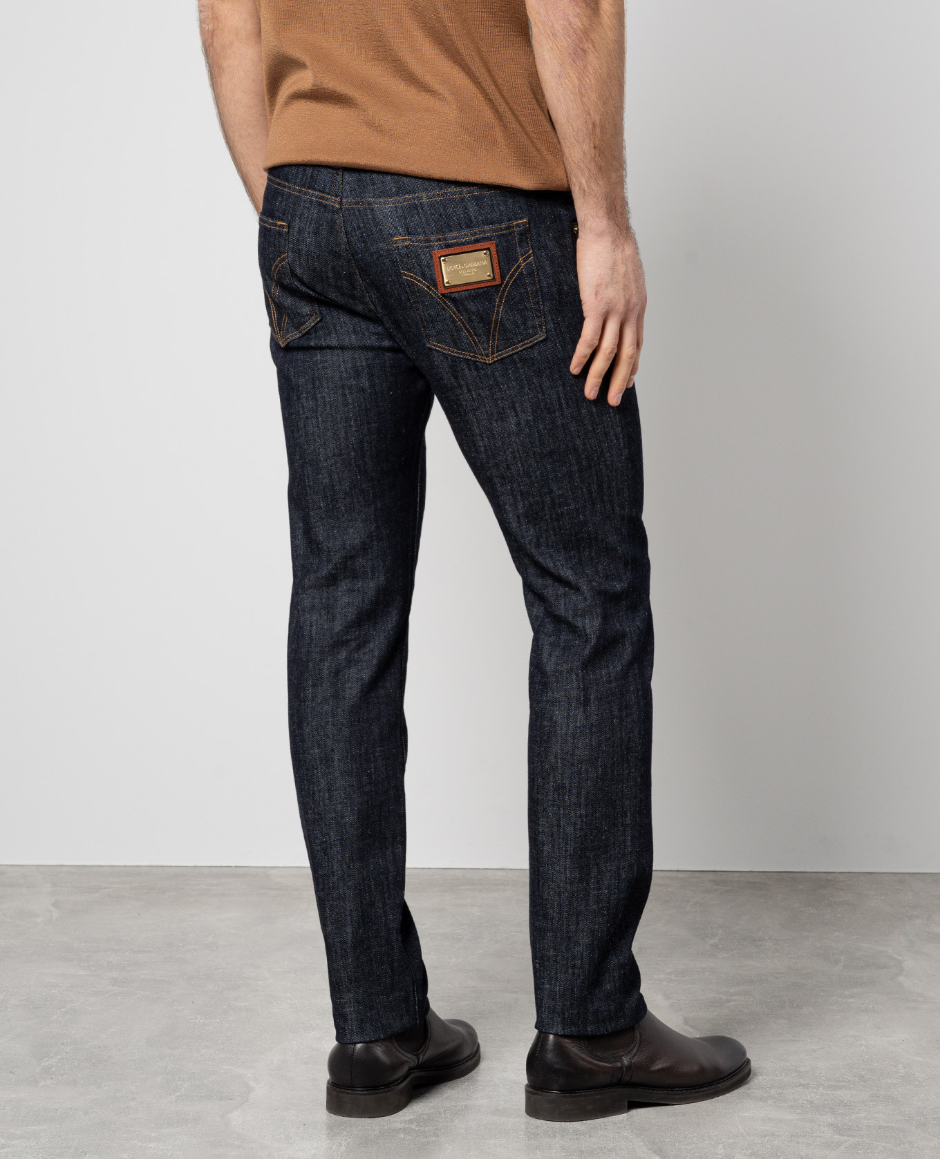 

Blue jeans with logo patch Dolce&Gabbana