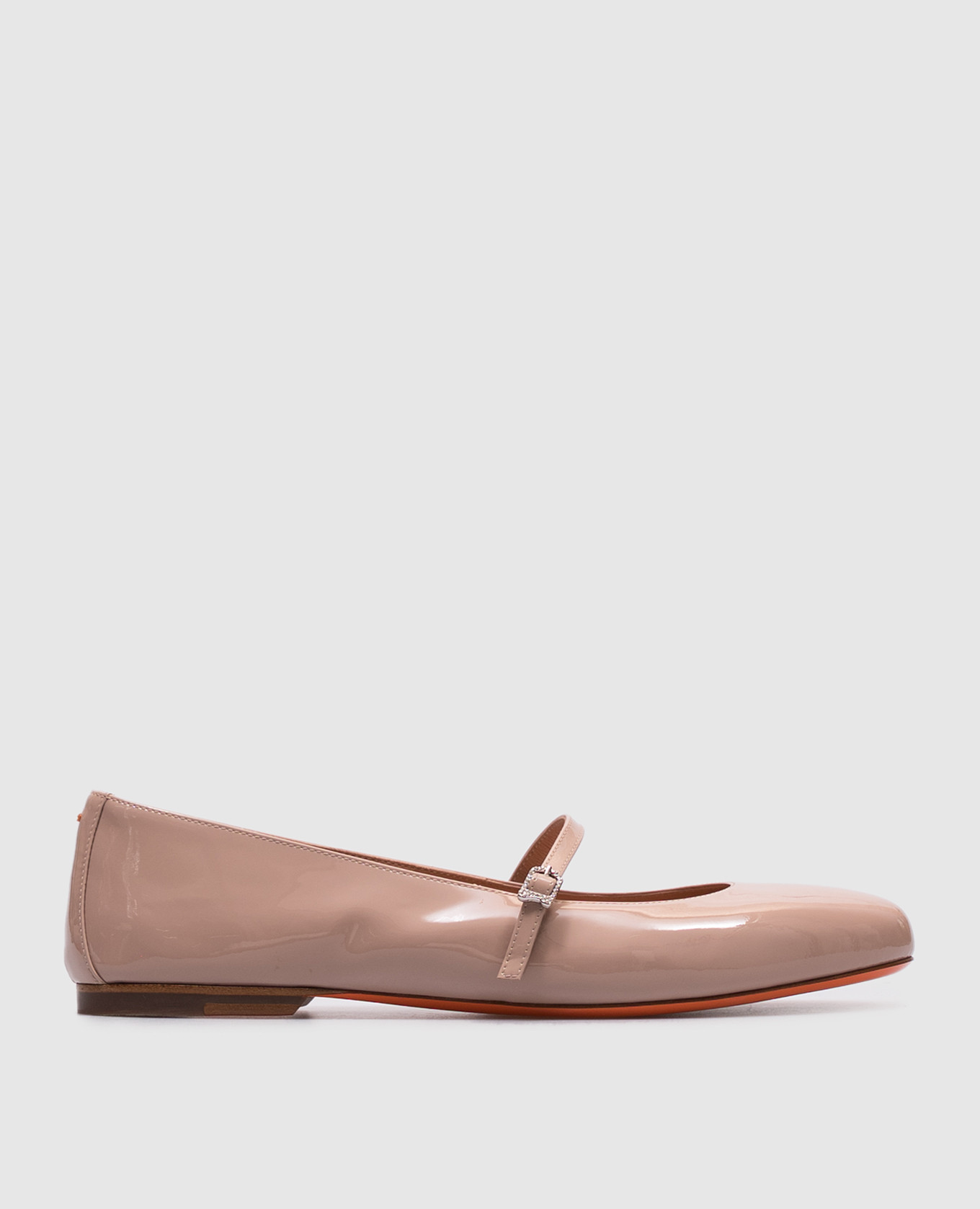 

Pink patent leather ballet flats Santoni