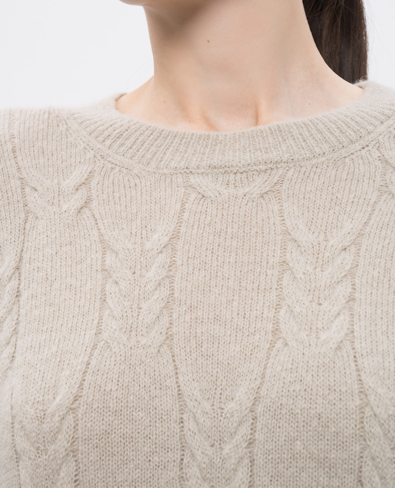 Beige sweater with wool Peserico 5