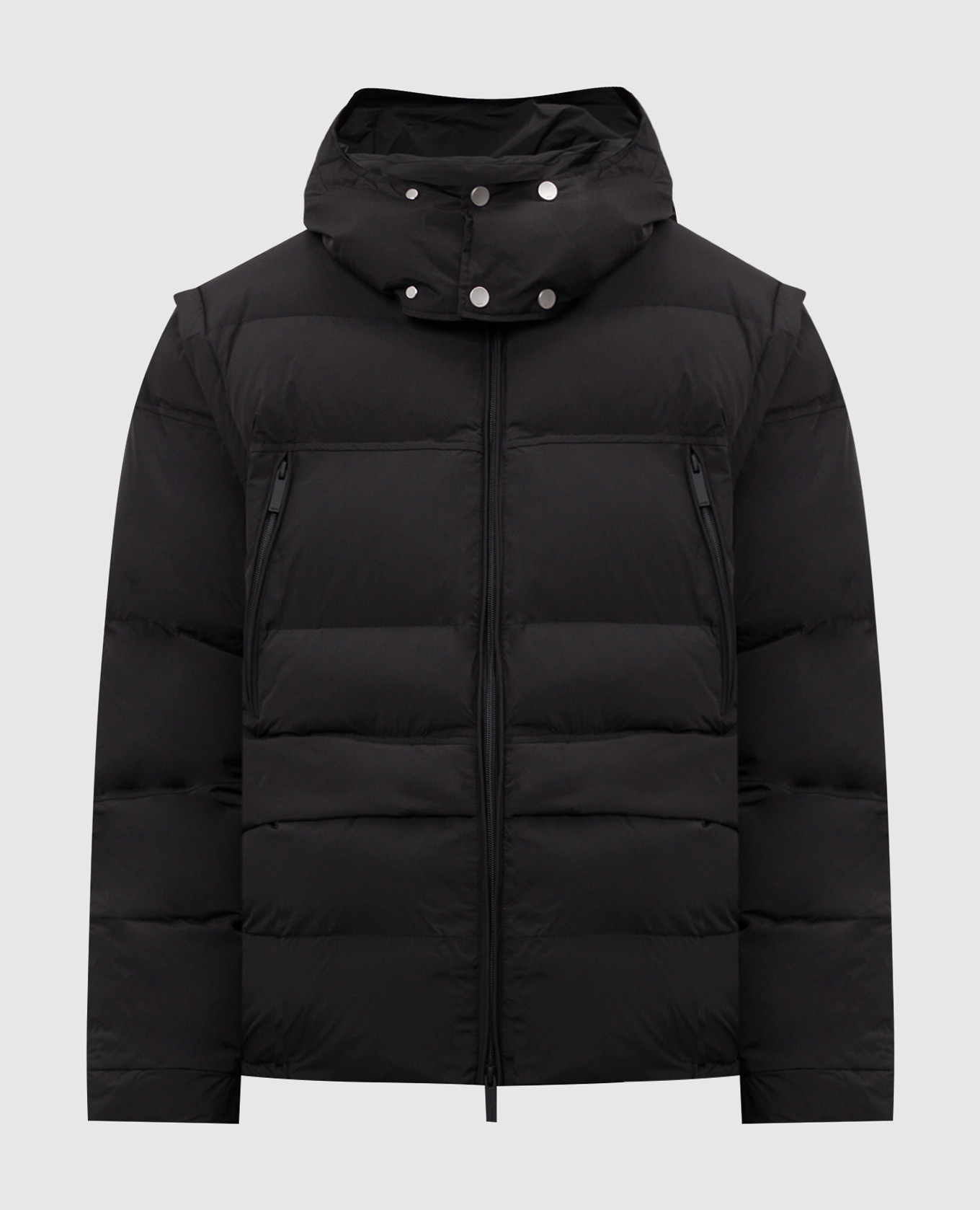 Black jacket with removable sleeves c2h4
