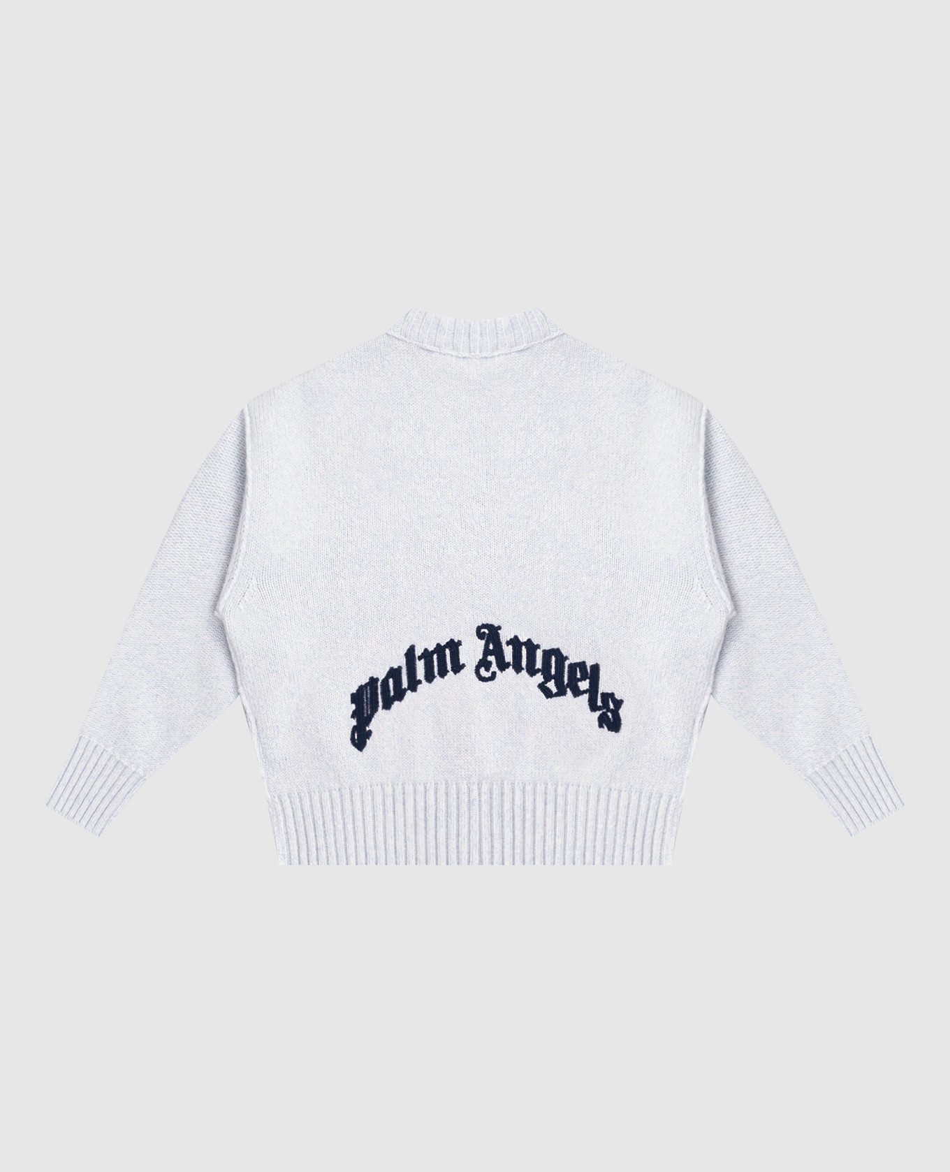 

Children's blue sweater with wool and cashmere Palm Angels, Light blue
