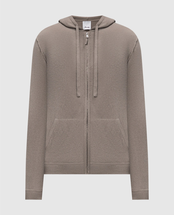 Beige sports jacket made of wool and cashmere