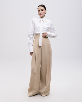 Jil Sander White shirt with tie J03DL0196J45002