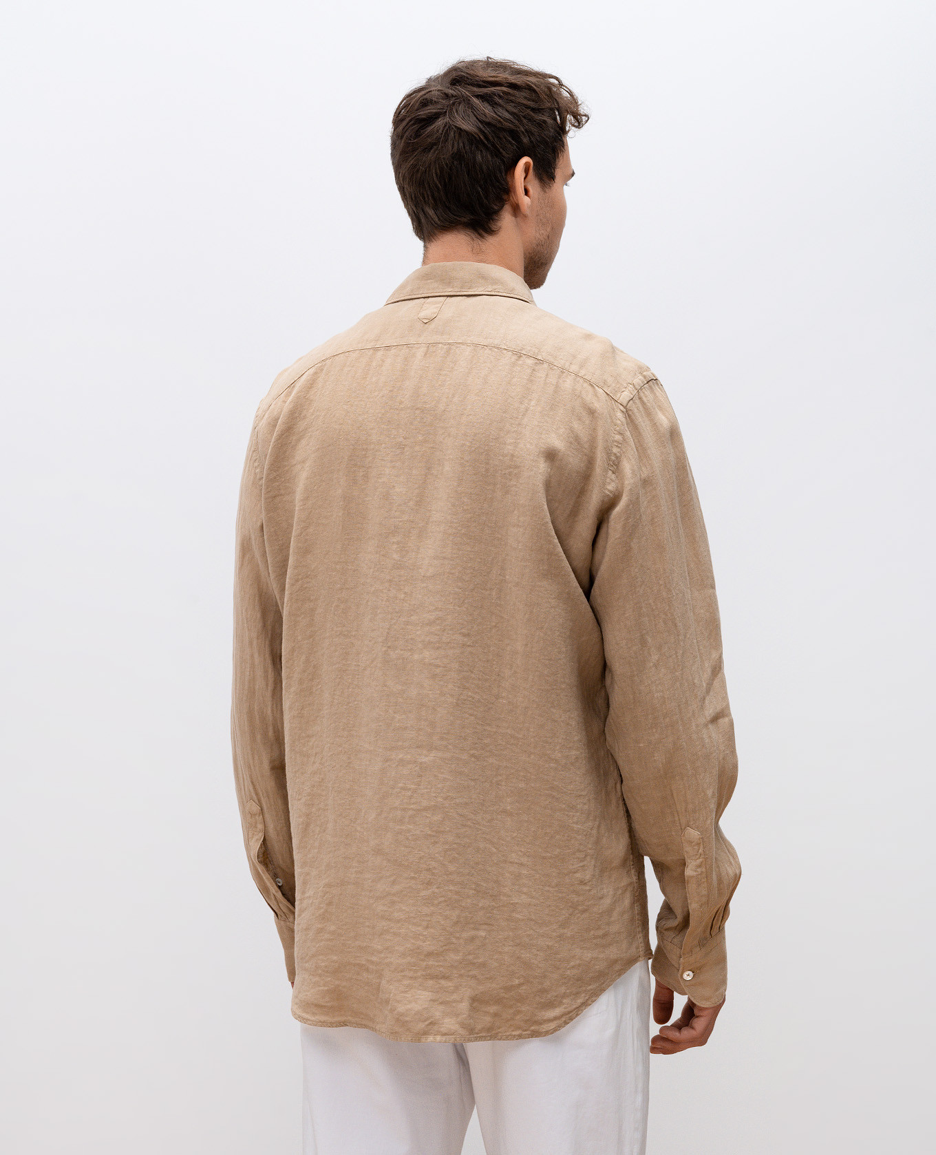 

Beige linen shirt Canali