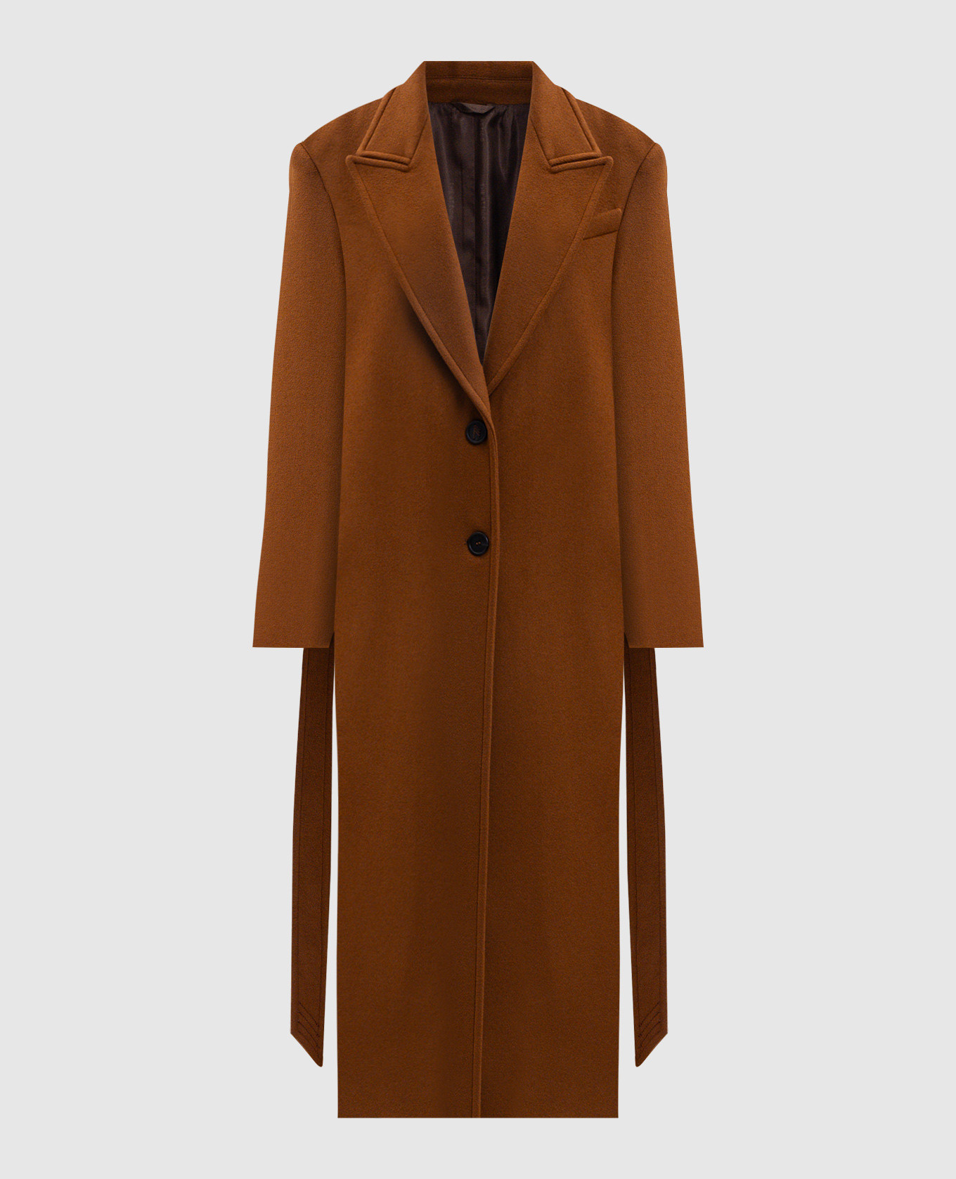 

Brown coat with logo The Attico