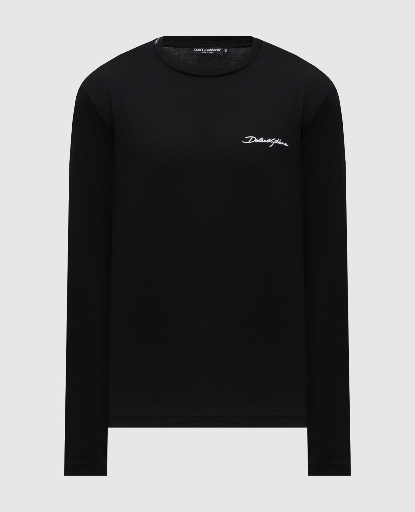 

Black long sleeve with logo embroidery Dolce&Gabbana