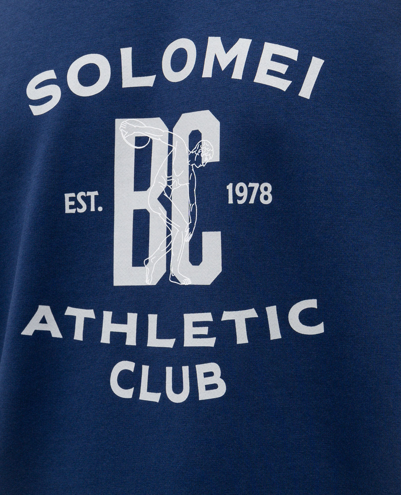 

Blue sweatshirt with print Brunello Cucinelli
