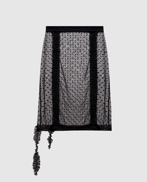 Rokh Black polka dot skirt R2CA204
