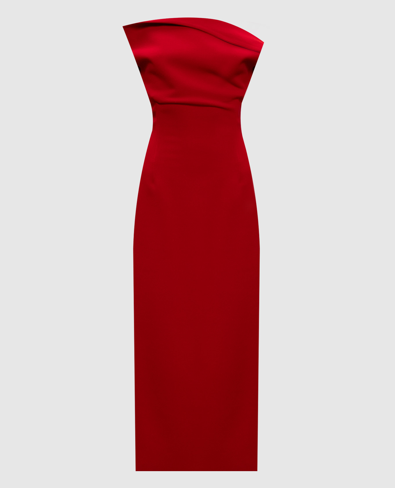 

Red wool midi dress with open shoulders Magda Butrym