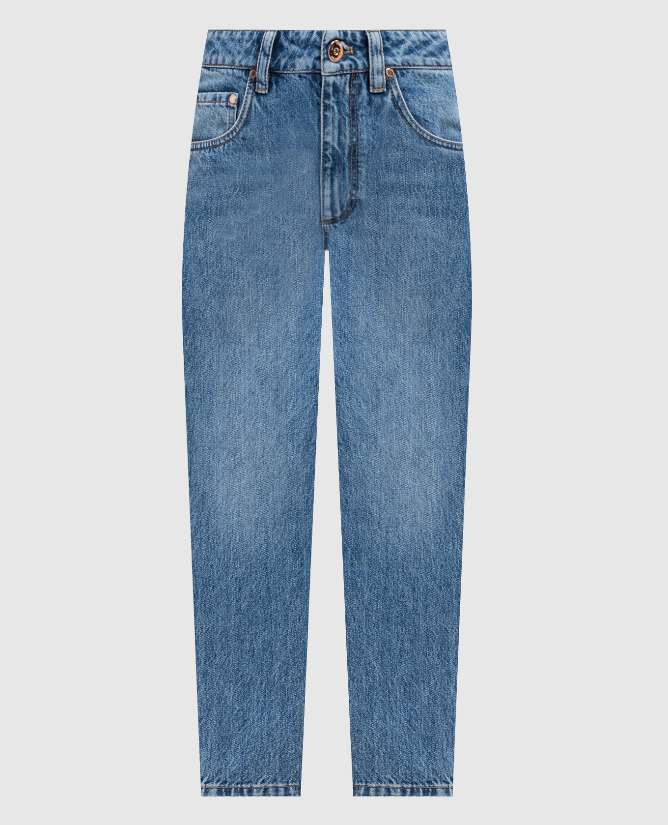 

Blue jeans with monil chain Brunello Cucinelli