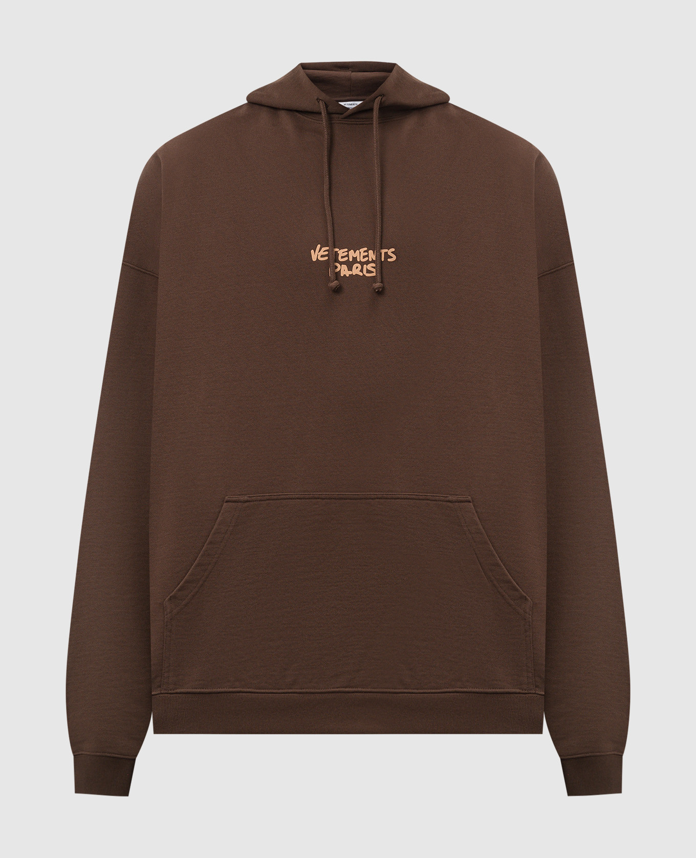 

Brown logo hoodie Vetements
