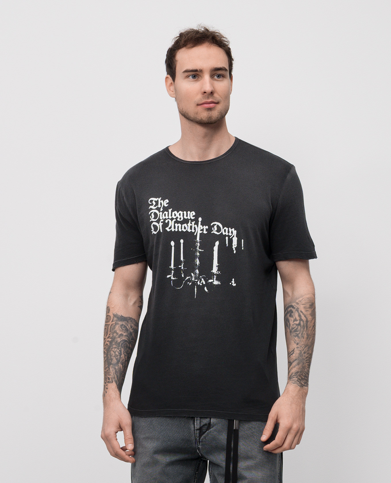 

Black T-shirt with branded print Ann Demeulemeester