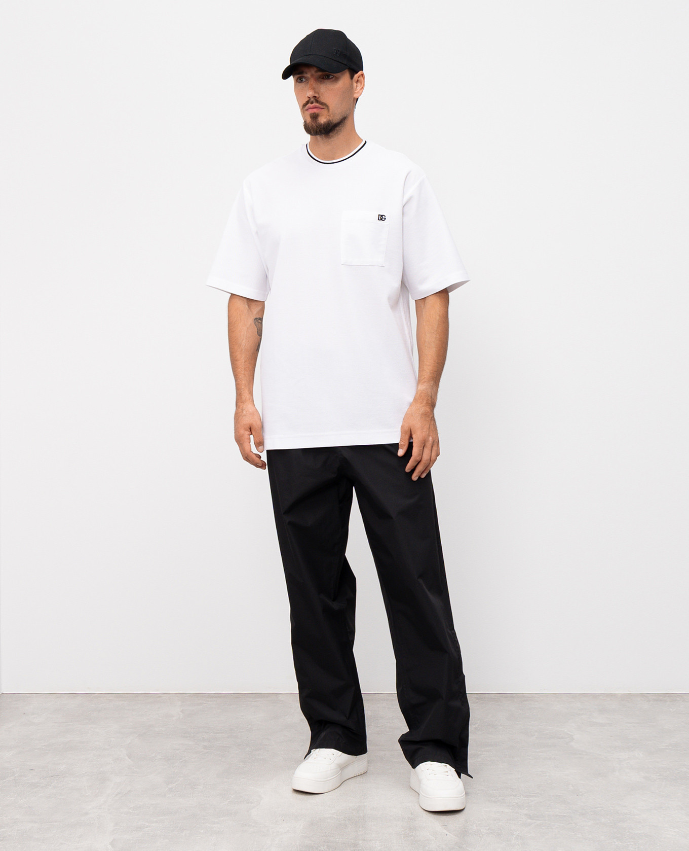 

White T-shirt with logo Dolce&Gabbana