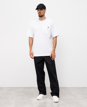 Dolce&Gabbana White T-shirt with logo G8ST3ZHU7UT