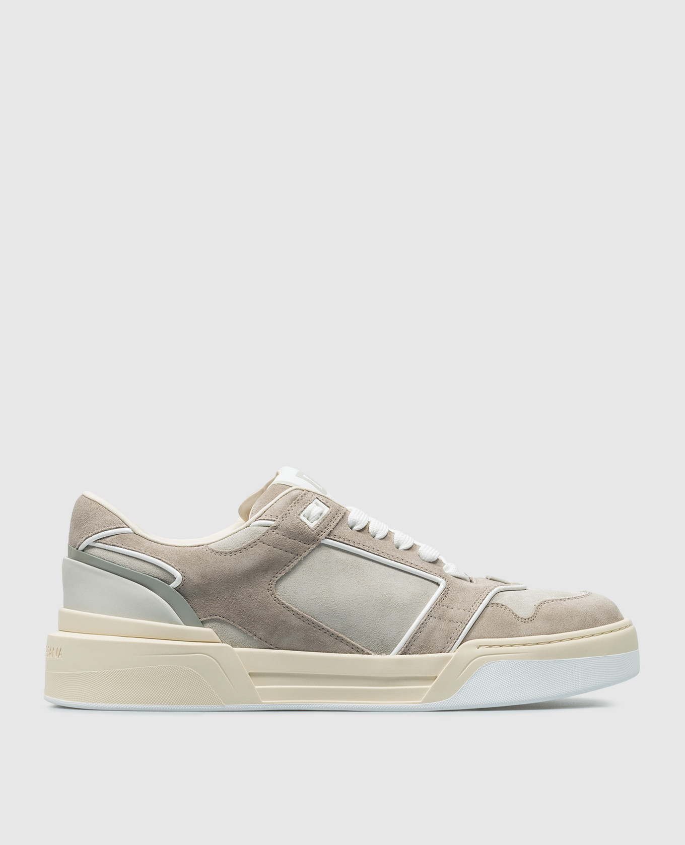 New roma beige suede sneakers dolce&gabbana