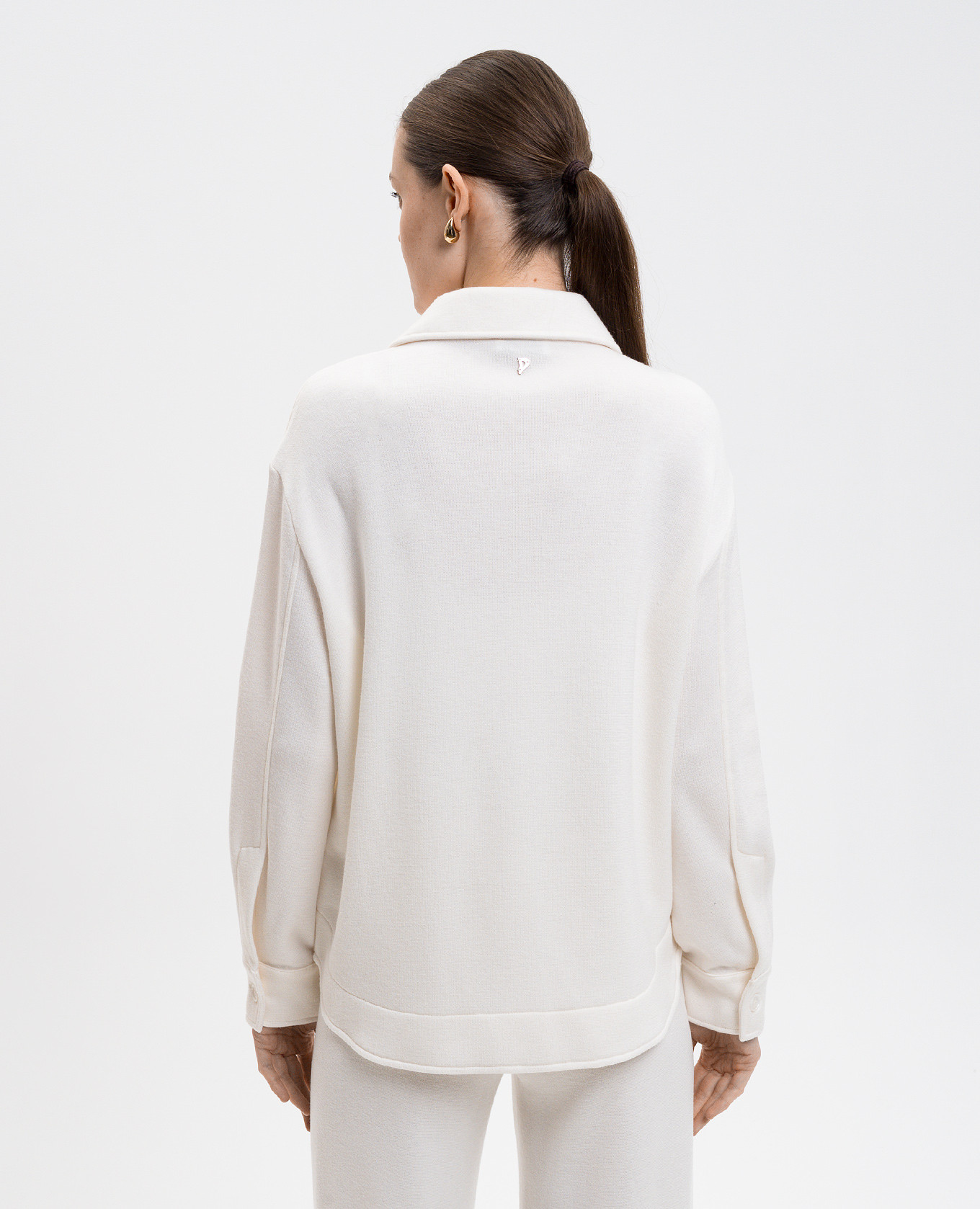 

White cardigan with monogram logo Dondup