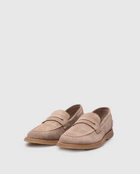 Peserico Beige suede loafers R79061C0CC472