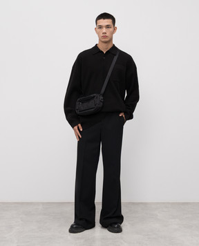 Juun.j Black flared pants with wool JC5821P235