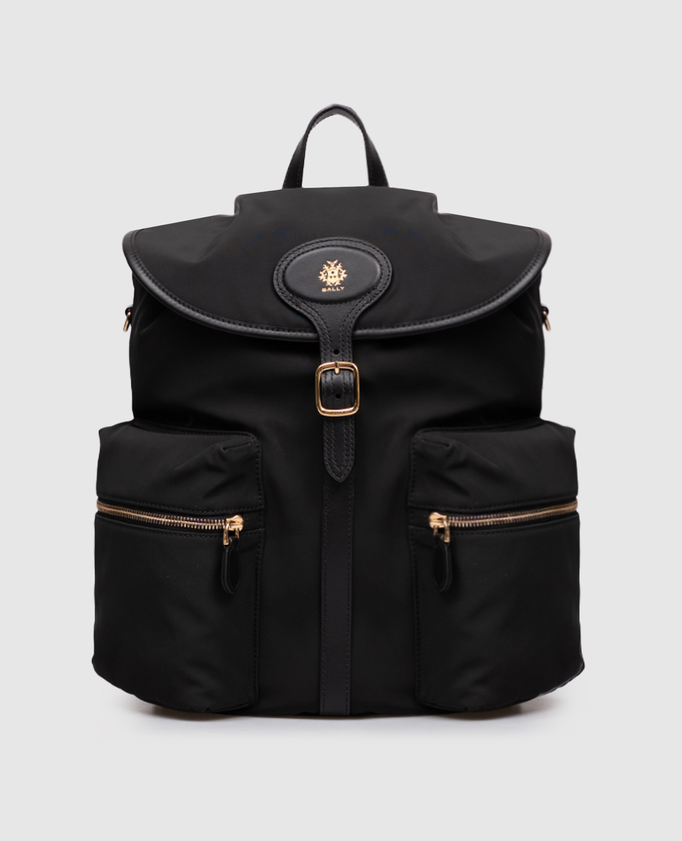 

Black B-Light backpack with logo Bally