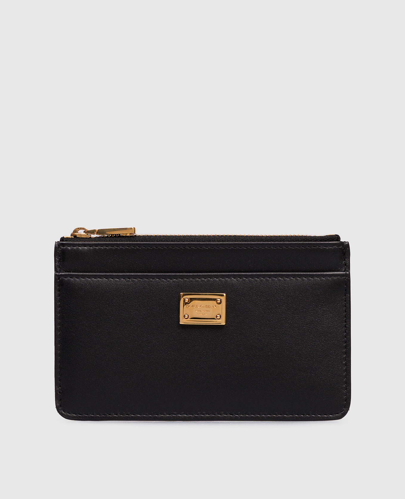 

Black leather cardholder with logo Dolce&Gabbana