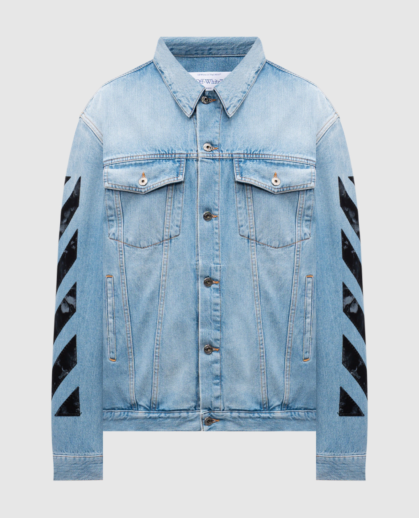 

Blue Diagonal Fresco denim jacket Off-White, Light blue