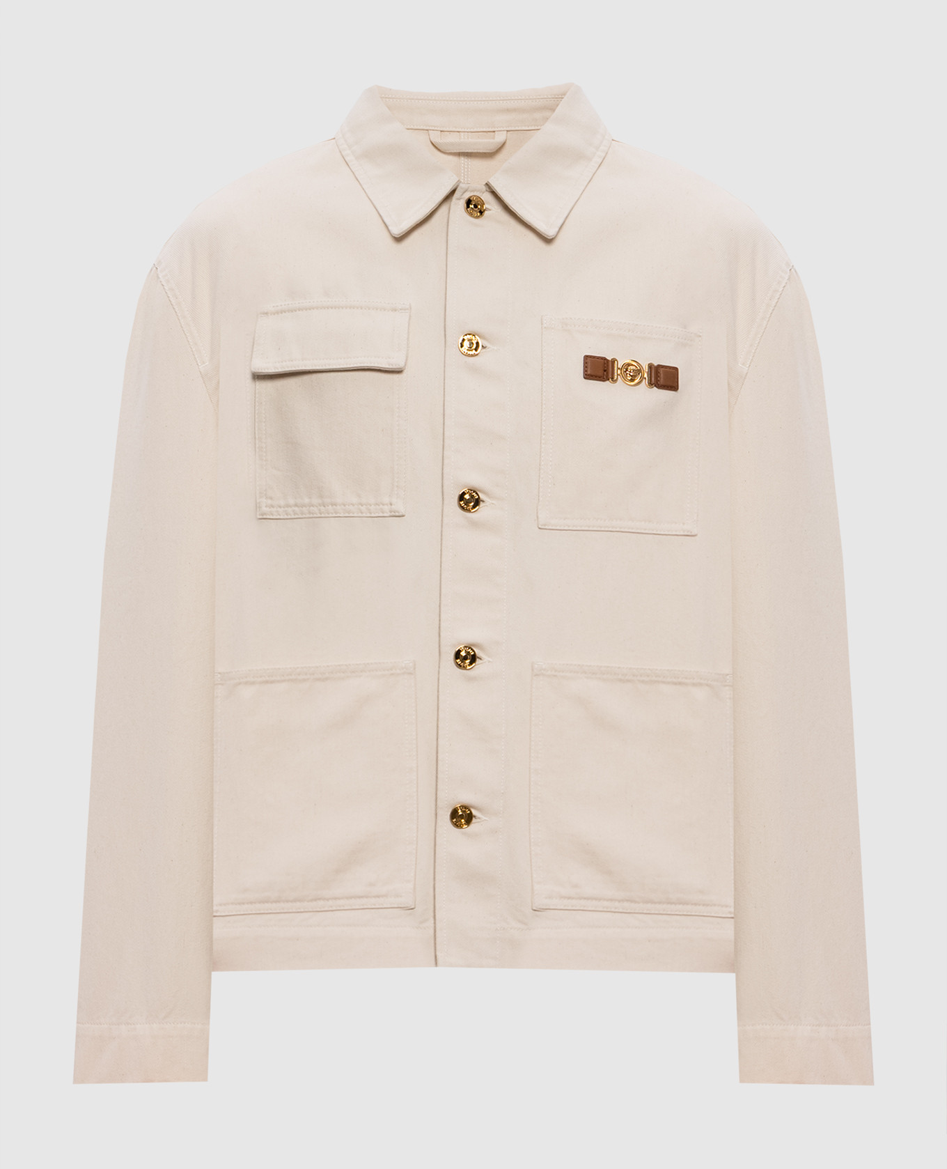 

Medusa Biggie beige denim jacket Versace