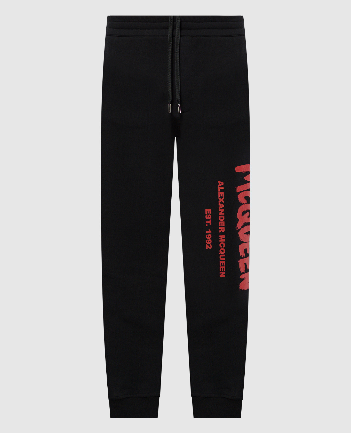 Alexander McQueen Black joggers with logo print