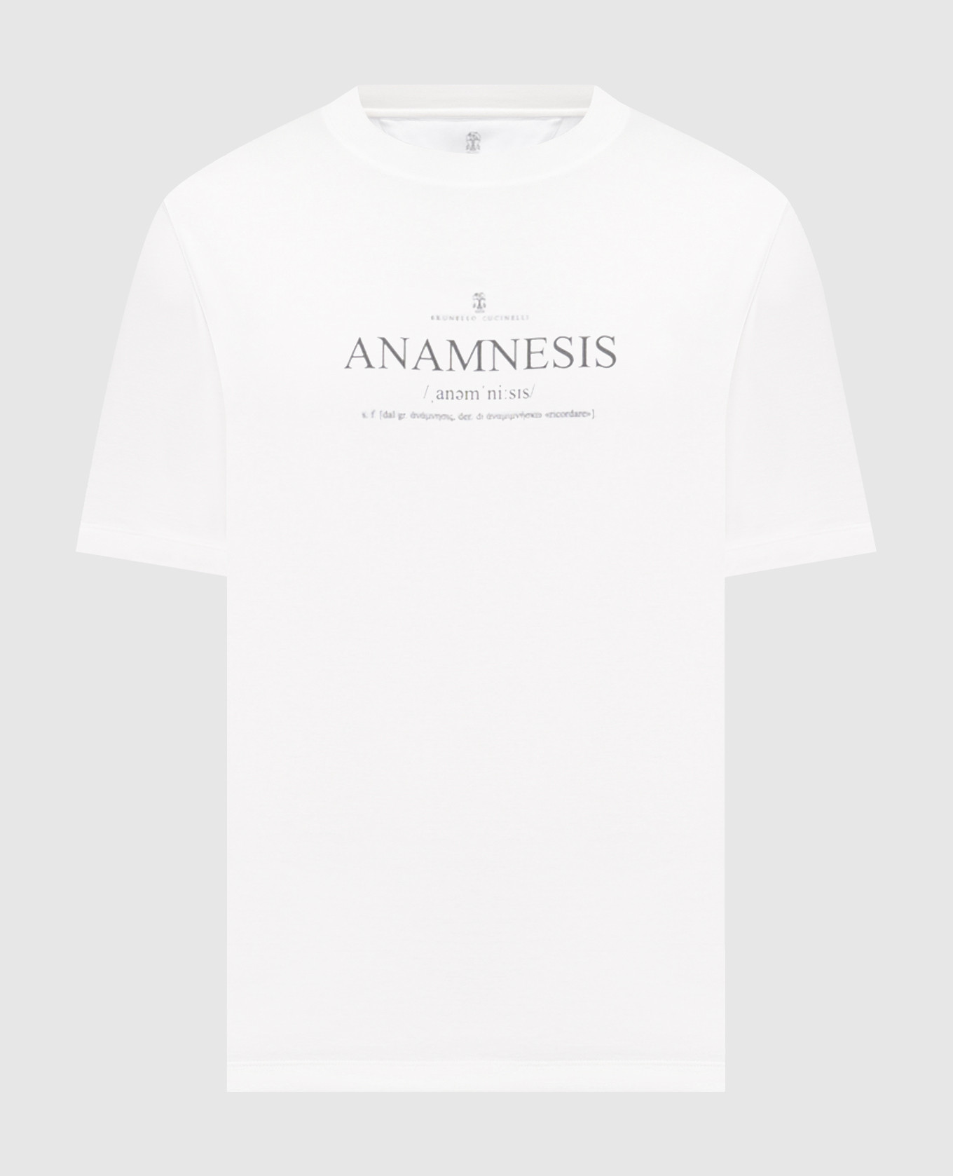 White T-shirt with print Brunello Cucinelli