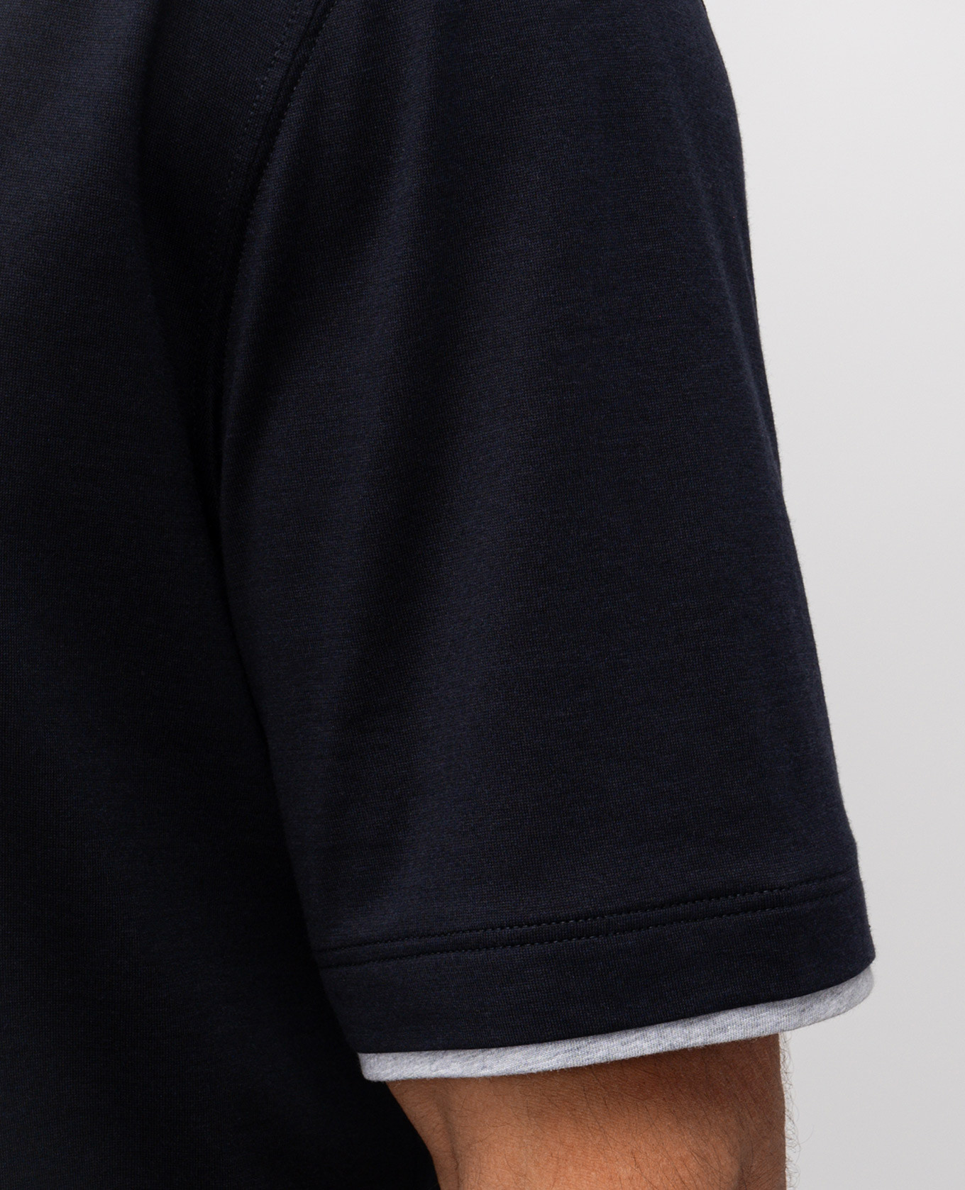

Blue silk t-shirt Brunello Cucinelli