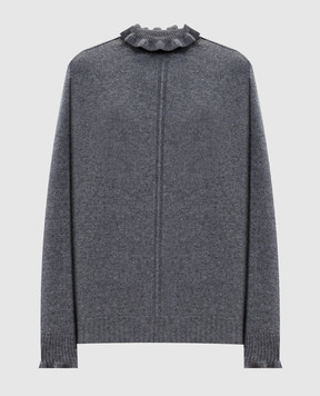 Twinset Gray sweater with wool and cashmere 252TT3350