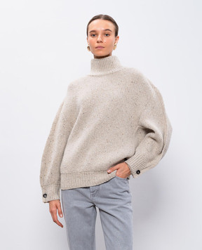 Bottega Veneta Beige sweater with wool 802130V4O10
